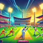 RS vs CECC Dream11 Prediction - Key Players in Action with Stadium Background