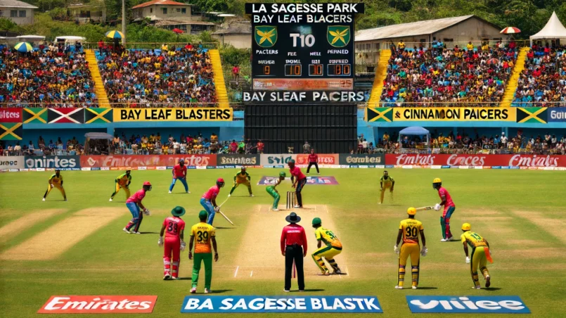 Cricket match at La Sagesse Park between Bay Leaf Blasters and Cinnamon Pacers in Spice Isle T10 Tournament for BLB vs CP dream11 prediction