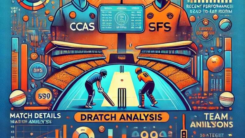 image of the Dream11 prediction analysis for the match between CCAS and SFS.