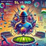 image for the SL vs IND Dream11 Prediction analysis. It includes detailed elements such as match details, venue analysis, recent performances, player performance data, head-to-head records, strategic insights, and Dream11 team suggestions. The vibrant design reflects the excitement and intensity of the T20 cricket match.