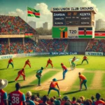 ZAM vs KEN Dream11 Prediction: Cricket match at Sikh Union Club Ground, Nairobi featuring Zambia and Kenya teams in action.