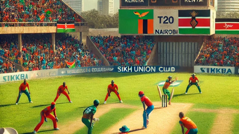 ZAM vs KEN Dream11 Prediction: Cricket match at Sikh Union Club Ground, Nairobi featuring Zambia and Kenya teams in action.