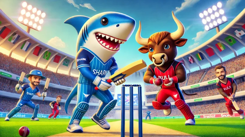 Sharks vs Bulls Dream11 Cricket Match - Exciting Gameplay with Mascots on the Field for BUL vs SHA Dream11 Prediction