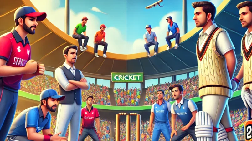 TIG vs TUS Dream11 prediction: An exciting cricket match scene with two teams preparing for a match in a vibrant stadium, one team strategizing to break their losing streak while the other aims to maintain their upper hand, showcasing players in cricket gear with a well-lit stadium background and cheering fans.