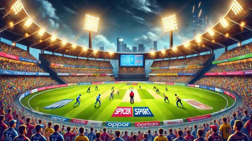 Exciting T20 cricket match in a vibrant stadium with full crowd, floodlights, and players in action - GM vs KFL Dream11 prediction