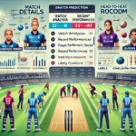 Dream11 prediction article for T20 match between Diamonds Women (DIA-W) and Queens Women (QUN-W) featuring match details, venue analysis, recent performances, player statistics, head-to-head record, strategic insights, expert opinions, and likely outcome. The image shows cricket players in action on the field with detailed tables and headers for easy readability.