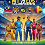 image created for your article on the MT vs EDS Dream11 prediction. It features key battles and young talents, set in a dynamic and vibrant cricket stadium atmosphere FOR MT vs EDS Dream11 Prediction