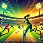 DIA-W vs ANG-W Dream11 Prediction: Exciting cricket match scene with Diamonds Women and Angels Women players in action, showcasing vibrant stadium atmosphere, intense gameplay, and strategic cricketing moments for Dream11 fantasy team insights.