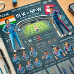 image of the article layout featuring the Dream11 match prediction between India Women (IN-W) and Nepal Women (NP-W) for the Women's T20 Asia Trophy. It includes all the necessary sections and detailed content suitable for a sports analysis blog.