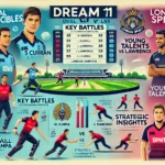 infographic-style image for the analysis of the OVI vs LNS Dream11 match