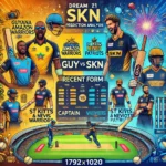 image for GUY vs SKN Dream11 Prediction