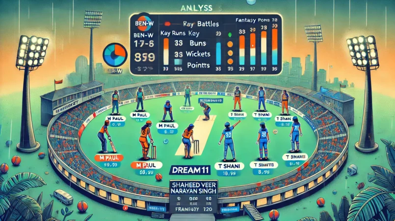 image for BEN-W vs KER-W Dream11 Prediction