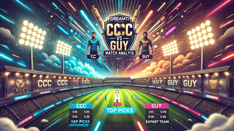 image for GUY vs CCC Dream11 Prediction