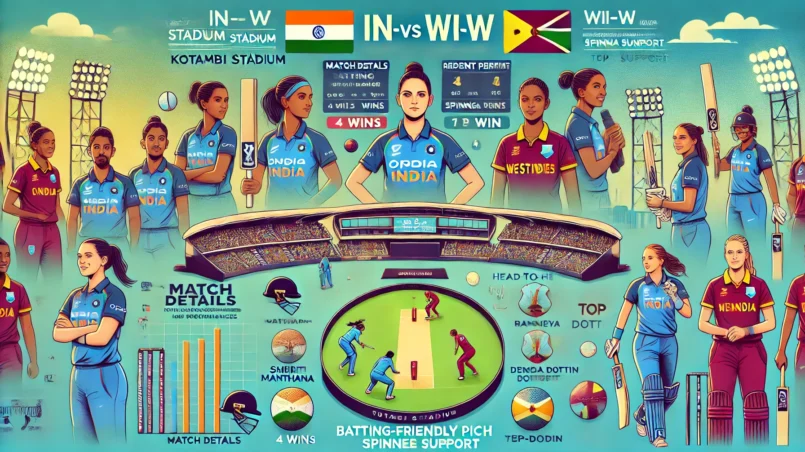 image for IN-W vs WI-W Dream11 Prediction